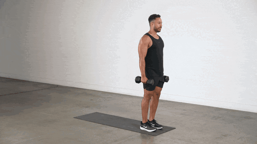 DB Reverse Lunge demonstration