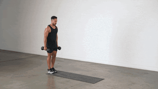 DB Walking Lunge demonstration