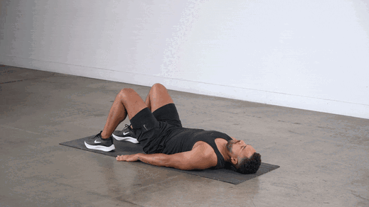 Glute Bridge (2s hold) demonstration