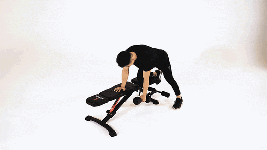 Single-Arm DB Row demonstration